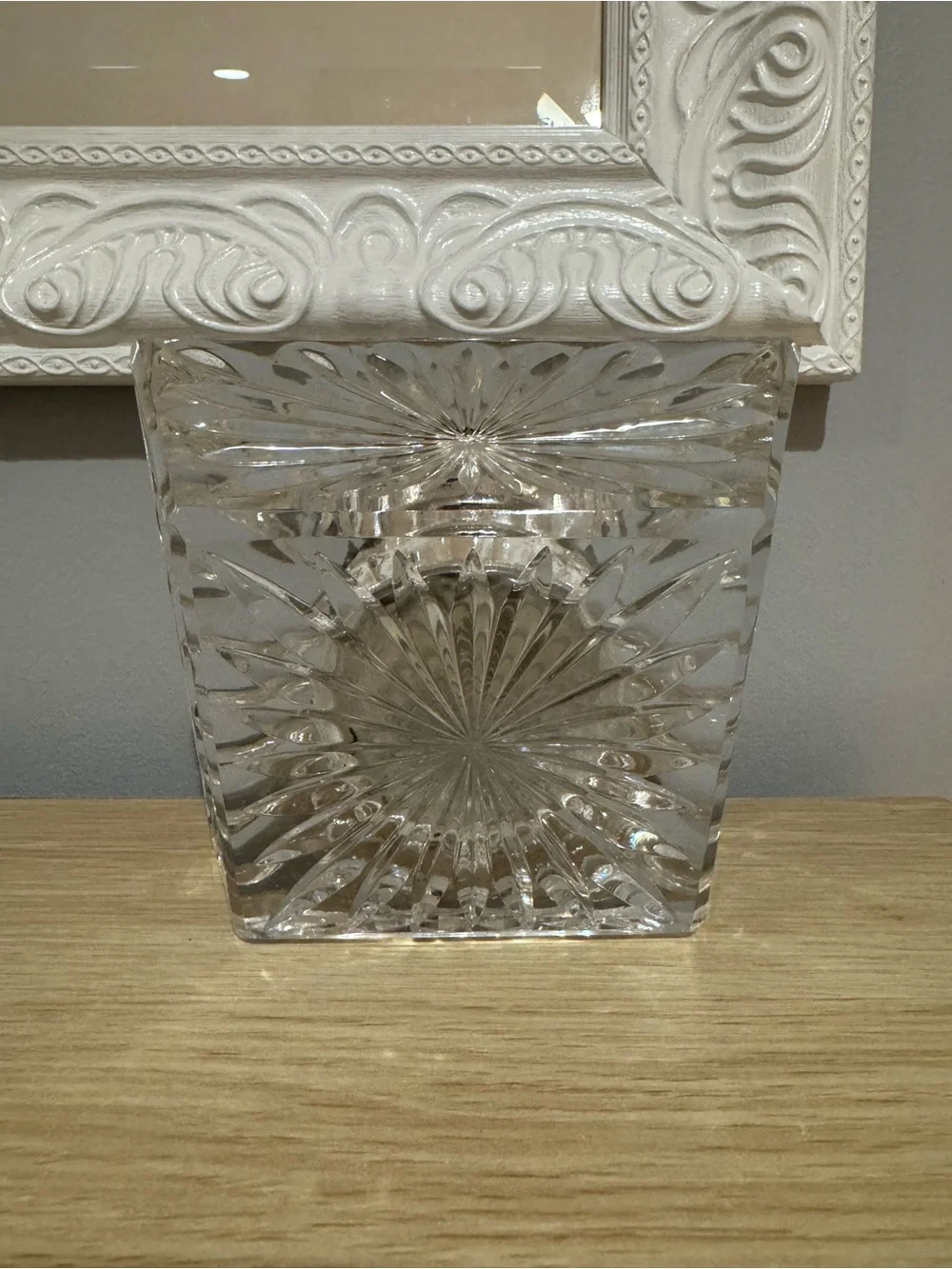 Waterford Crystal 5” By 5” Mantle Clock Mid 20th Century Untested Heavy